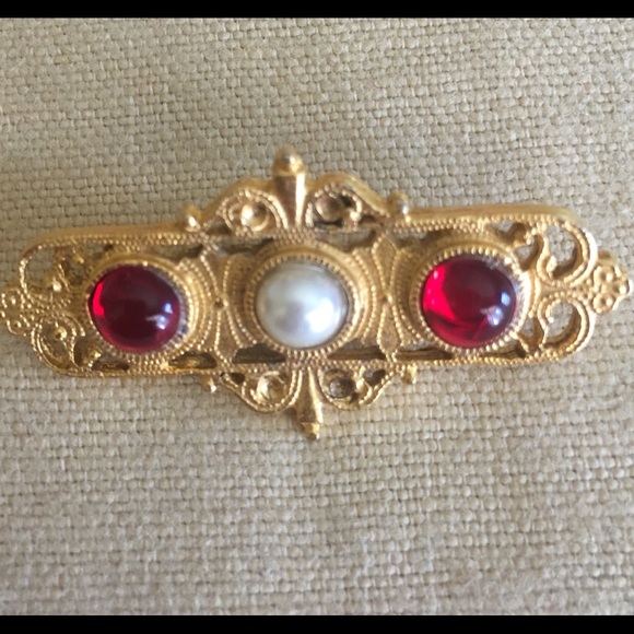 Vintage bar pin Victorian style - Picture 7 of 8